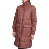 imageAndrew Marc Womens Quilted Rib Knit Collar PufferFig