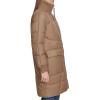 imageAndrew Marc Womens Quilted Rib Knit Collar PufferMushroom