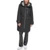 imageAndrew Marc Womens Gemas Hooded Transitional Water Resistant Parka Trench CoatBlack