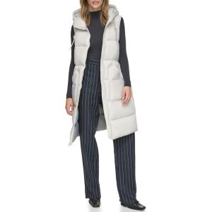 imageAndrew Marc Womens Kerr Long Quilted Puffer VestMoon