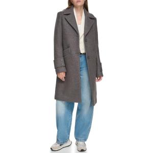 imageAndrew Marc Womens Wool Regine Slim CoatPeppercorn
