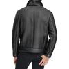 imageAndrew Marc Mens Faux Leather Sherling JacketBlack Maxton