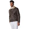 imageAndrew Marc Mens Faux Leather Sherling JacketEspresso Maxton
