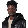 imageAndrew Marc Mens Faux Leather Sherling JacketHooded Black