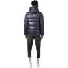 imageAndrew Marc Mens Full Length Puffer JacketMid Length High Shine Asphalt