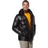imageAndrew Marc Mens Full Length Puffer JacketMid Length High Shine Black