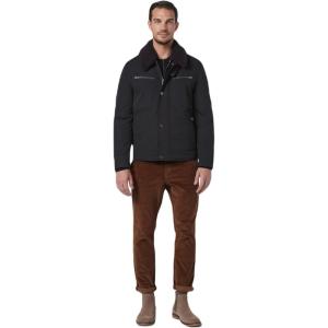 imageAndrew Marc Mens Trucker JacketBlack Randall