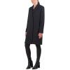 imageCole Haan Womens Asymmetrical Lapel CoatBlack