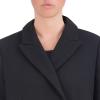 imageCole Haan Womens Asymmetrical Lapel CoatBlack