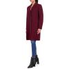 imageCole Haan Womens Asymmetrical Lapel CoatBordeaux