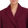 imageCole Haan Womens Asymmetrical Lapel CoatBordeaux