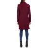 imageCole Haan Womens Asymmetrical Lapel CoatBordeaux