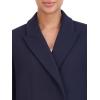 imageCole Haan Womens Asymmetrical Lapel CoatNavy