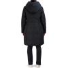 imageCole Haan Womens Taffeta Down Coat with Bib and Set in HoodBlack