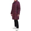 imageCole Haan Womens Taffeta Down Coat with Bib and Set in HoodMerlot