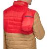 imageTommy Hilfiger Mens Ultra Loft Lightweight Packable Puffer Jacket Standard and Big ampamp TallKhakiRed Colorblock