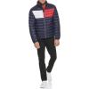 imageTommy Hilfiger Mens Ultra Loft Lightweight Packable Puffer Jacket Standard and Big ampamp TallNavy Flag Colorblock