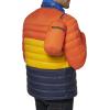 imageTommy Hilfiger Mens Ultra Loft Lightweight Packable Puffer Jacket Standard and Big ampamp TallOrangeYellowMidnight Colorblock