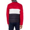 imageTommy Hilfiger Mens Ultra Loft Lightweight Packable Puffer Jacket Standard and Big ampamp TallRedIceNavy Colorblock