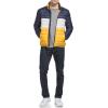 imageTommy Hilfiger Mens Ultra Loft Lightweight Packable Puffer Jacket Standard and Big ampamp TallYellowNavy Colorblock