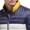 imageTommy Hilfiger Mens Ultra Loft Lightweight Packable Puffer Jacket Standard and Big ampamp TallYellowNavy Colorblock