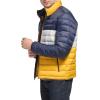 imageTommy Hilfiger Mens Ultra Loft Lightweight Packable Puffer Jacket Standard and Big ampamp TallYellowNavy Colorblock