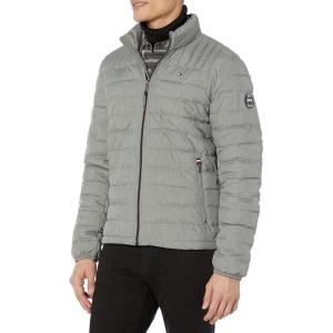 imageTommy Hilfiger Mens Ultra Loft Lightweight Packable Puffer Jacket Standard and Big ampamp TallCement
