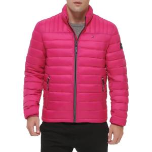imageTommy Hilfiger Mens Ultra Loft Lightweight Packable Puffer Jacket Standard and Big ampamp TallPink