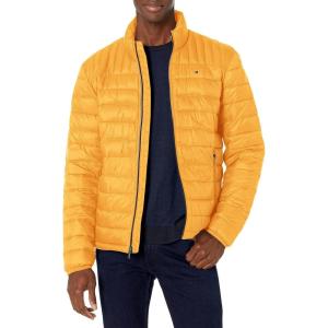 imageTommy Hilfiger Mens Ultra Loft Lightweight Packable Puffer Jacket Standard and Big ampamp TallYellow