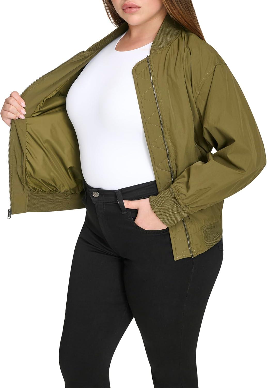 imageLevis Womens Lightweight Bomber JacketArmy Green