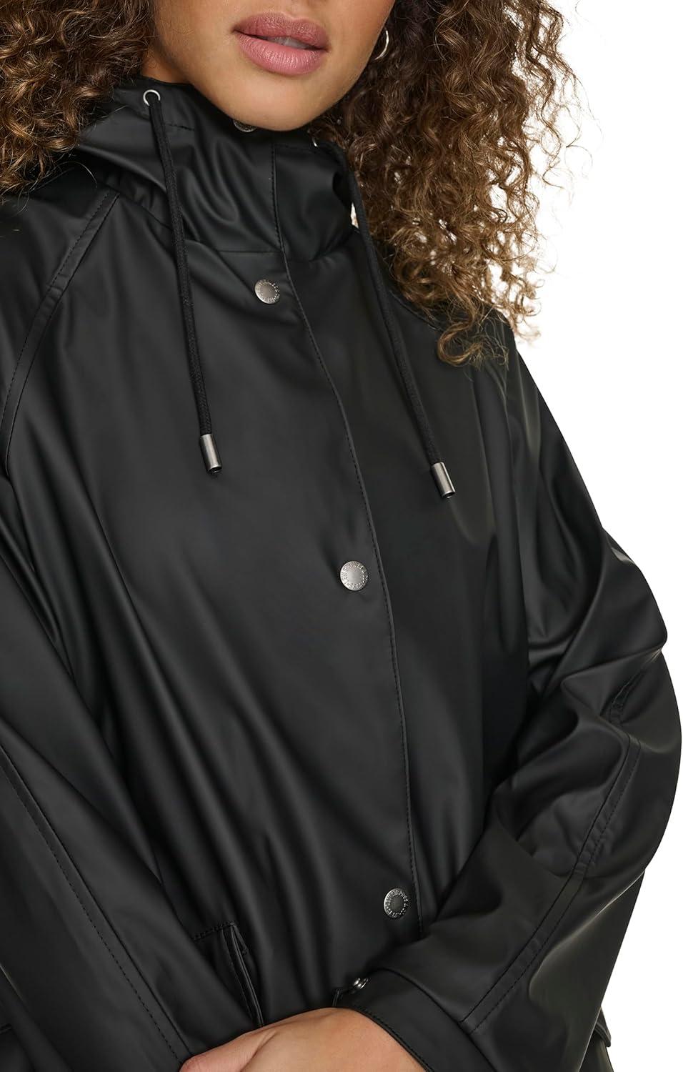 imageLevis Womens Raglan Sleeve Rain JacketBlack