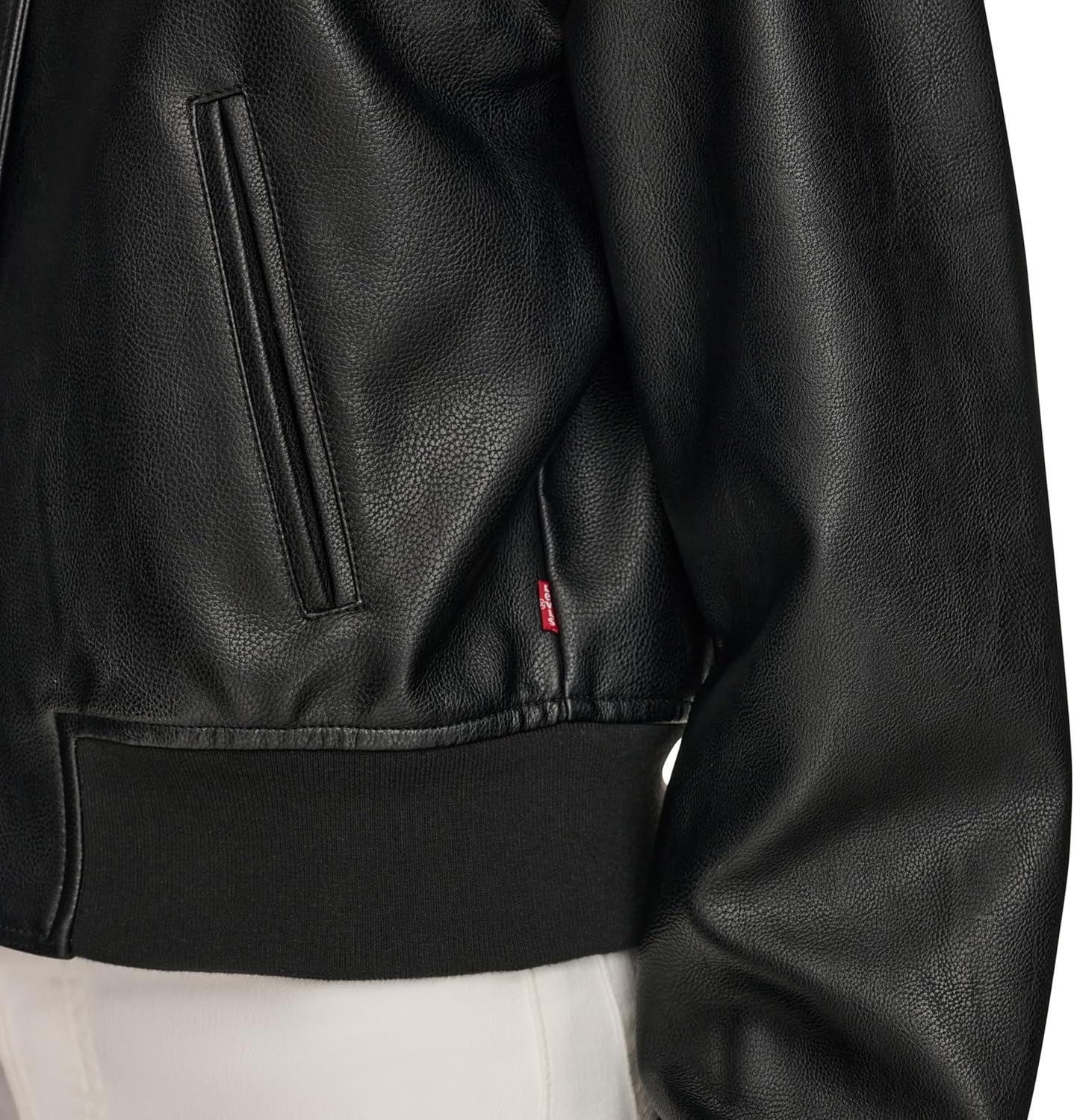 imageLevis Womens Varsity Bomber JacketPebble Black