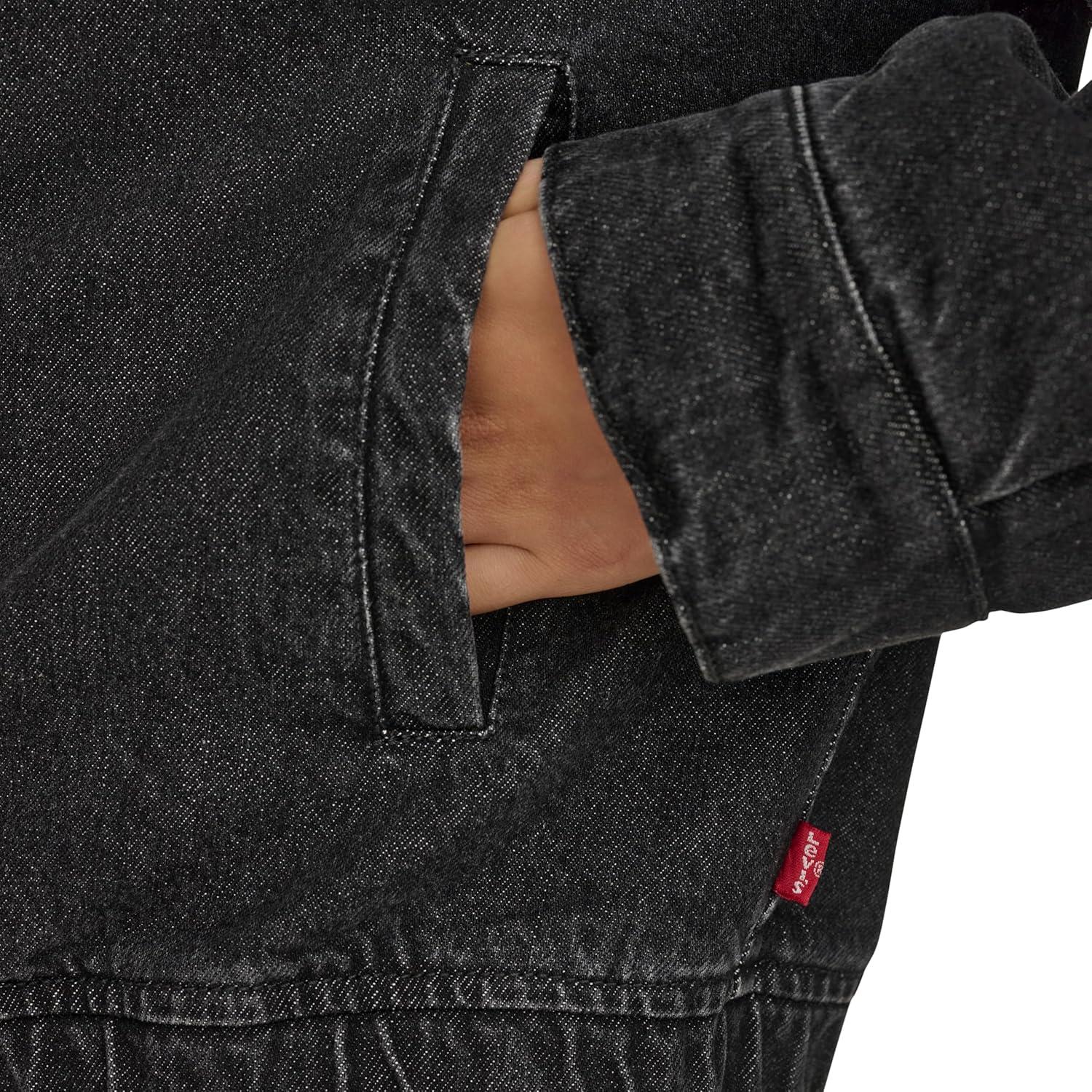 imageLevis Womens Western Denim BomberBlack Wash Denim