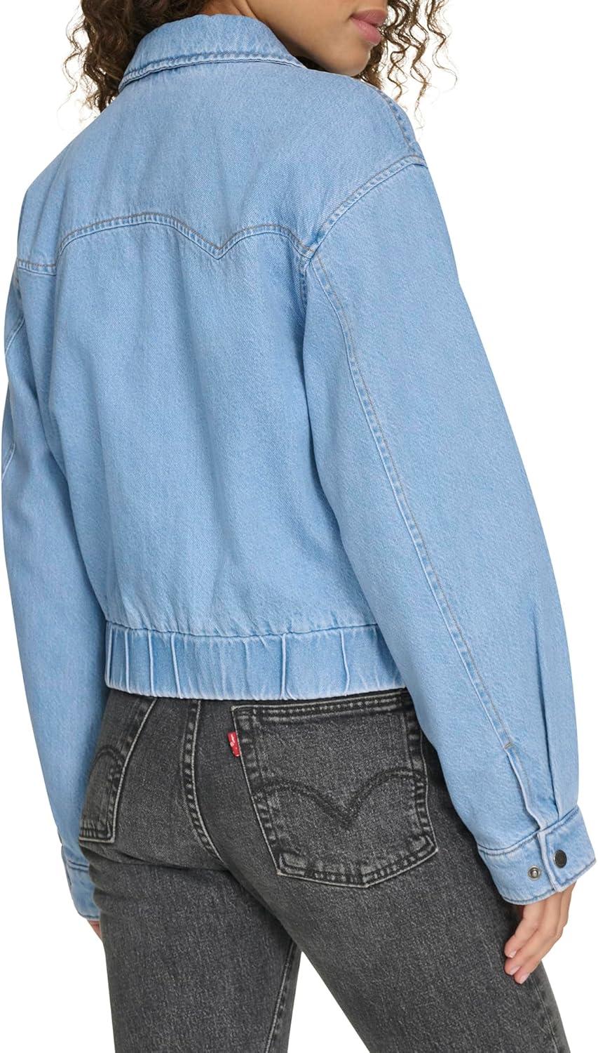imageLevis Womens Western Denim BomberLight Wash Denim