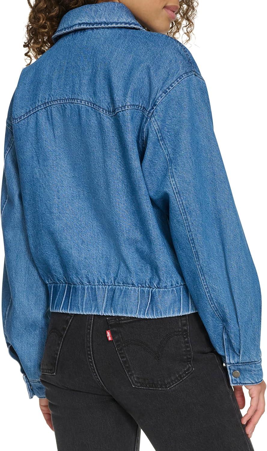 imageLevis Womens Western Denim BomberMedium Wash Denim