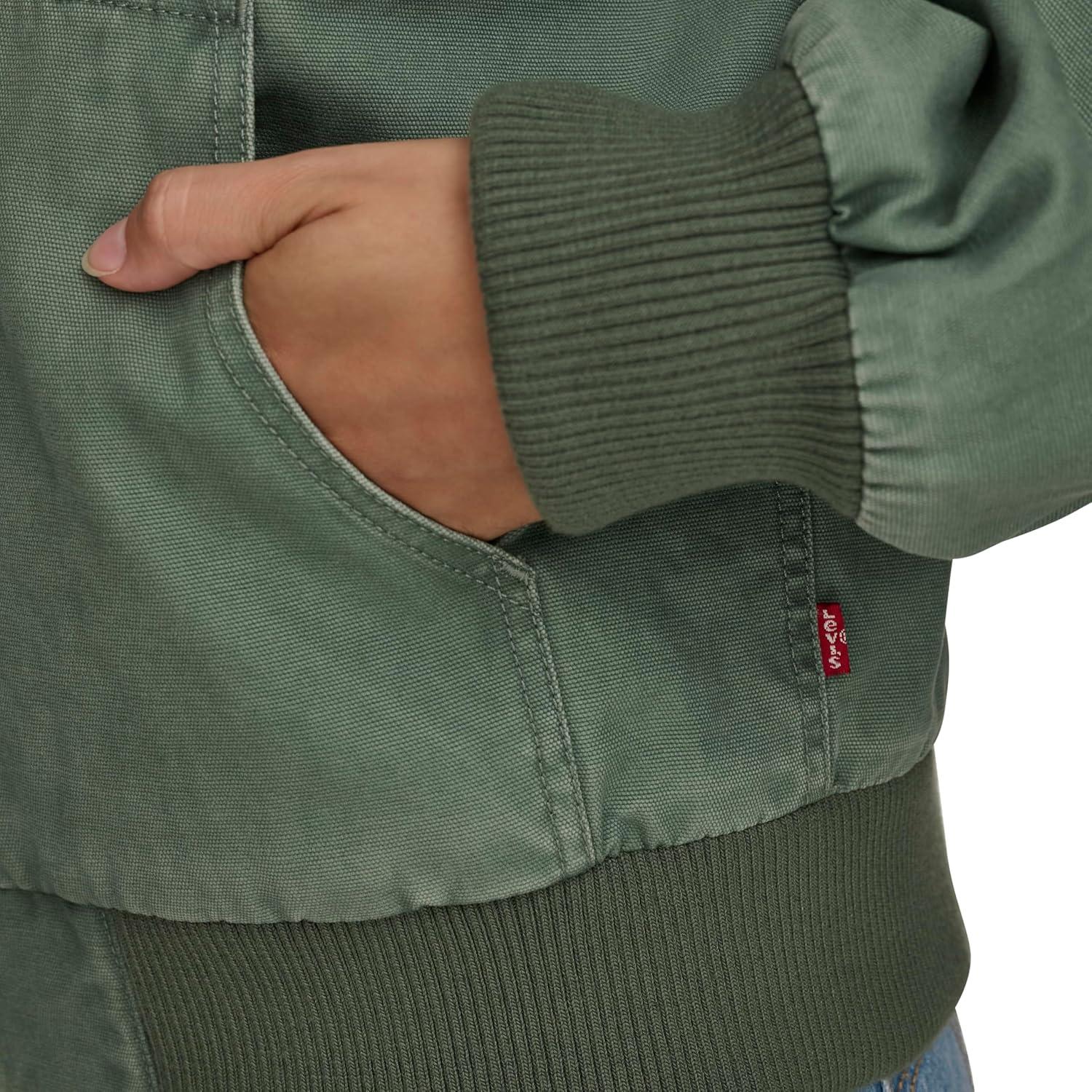 imageLevis Womens Workwear Hoody BomberLaurel Green Unfilled