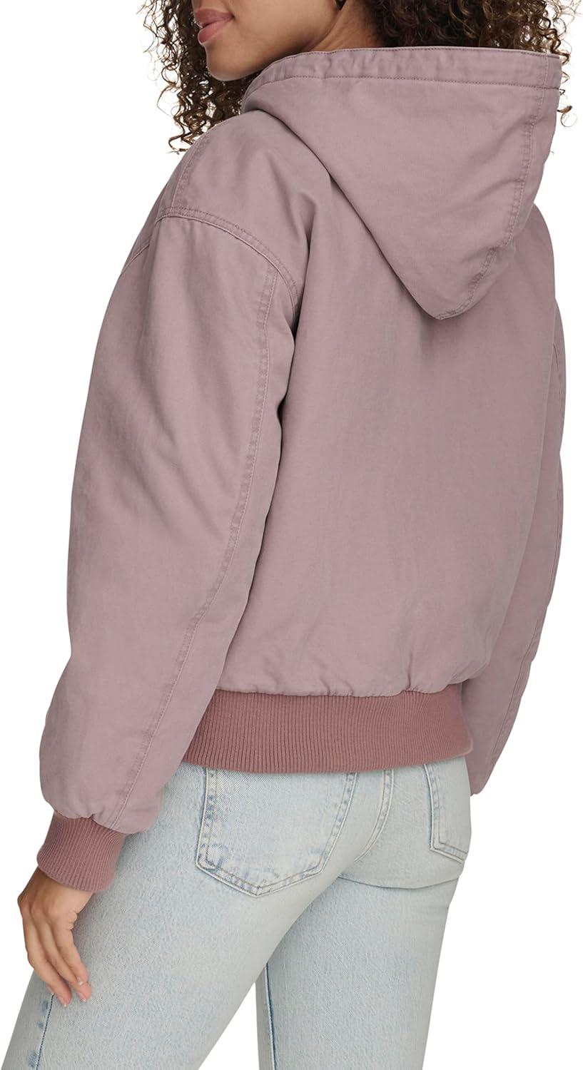 imageLevis Womens Workwear Hoody BomberPurple Dove Filled