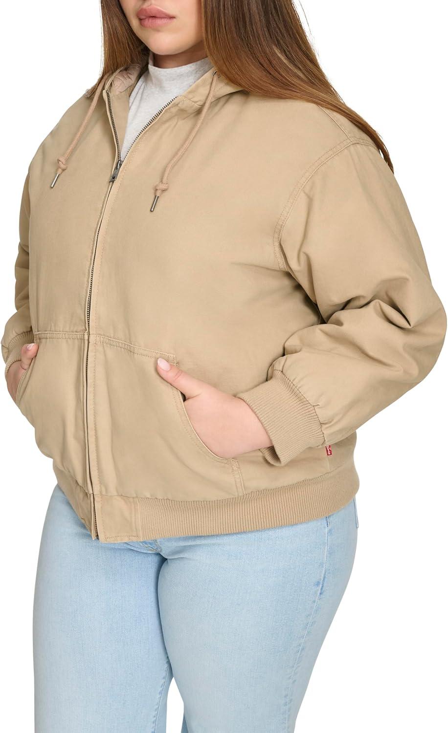 imageLevis Womens Workwear Hoody BomberTan Filled