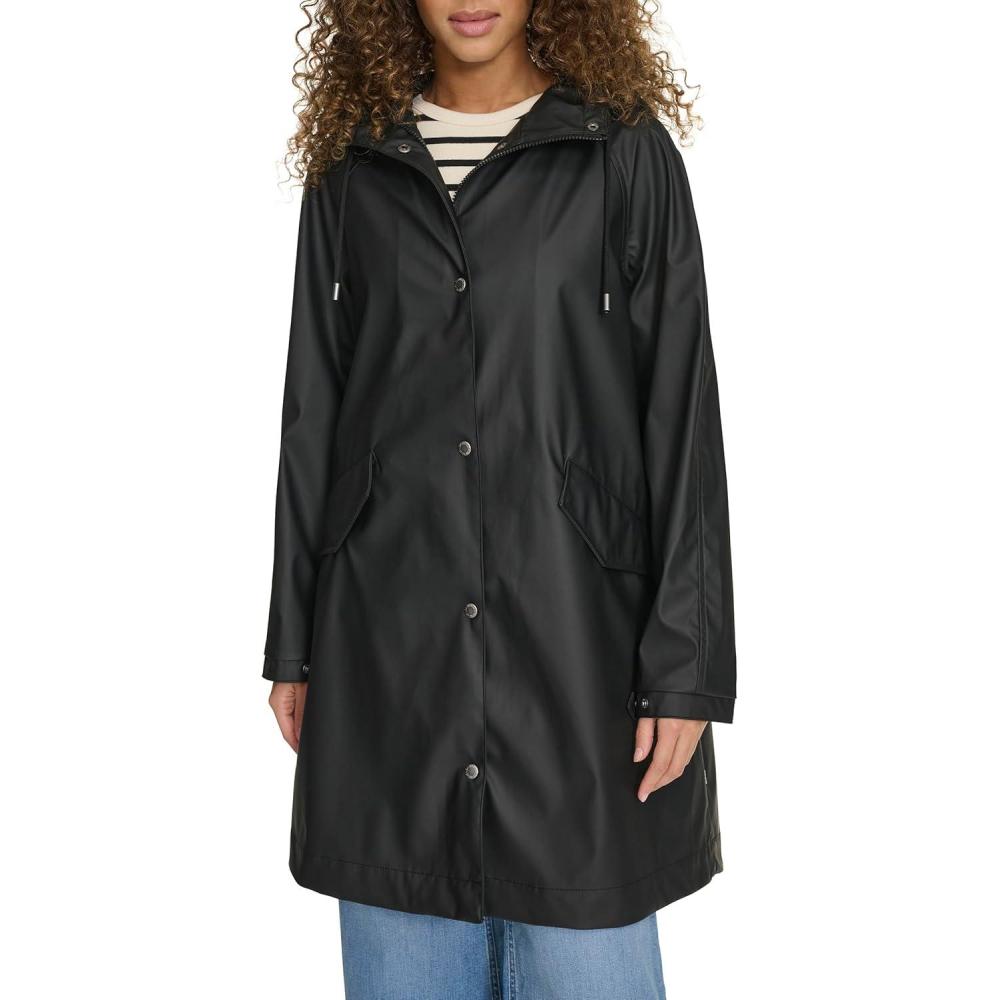 imageLevis Womens Raglan Sleeve Rain JacketBlack