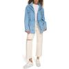imageLevis Womens 4Pocket Stand Collar Military JacketLight Wash Denim