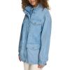 imageLevis Womens 4Pocket Stand Collar Military JacketLight Wash Denim