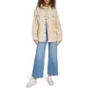 imageLevis Womens 4Pocket Stand Collar Military JacketOatmeal