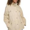 imageLevis Womens 4Pocket Stand Collar Military JacketOatmeal