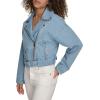 imageLevis Womens Cropped Denim MotoLight Wash Denim
