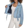 imageLevis Womens Cropped Denim MotoLight Wash Denim