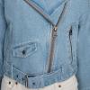 imageLevis Womens Cropped Denim MotoLight Wash Denim