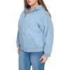 imageLevis Womens Workwear Hoody BomberLight Wash Denim Filled