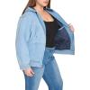 imageLevis Womens Workwear Hoody BomberLight Wash Denim Filled