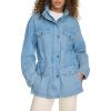 imageLevis Womens 4Pocket Stand Collar Military JacketLight Wash Denim