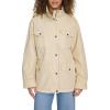 imageLevis Womens 4Pocket Stand Collar Military JacketOatmeal